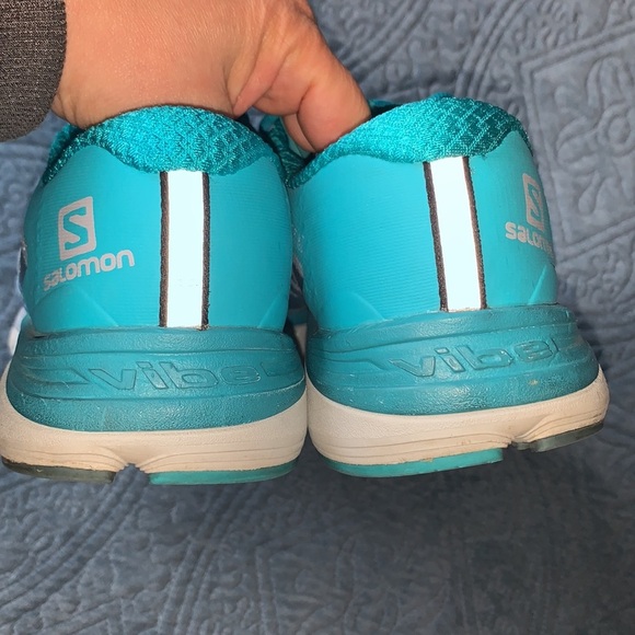 SALOMON Sonic RA Max 2 Sneaker Running Shoe Road Running Blue Lace Up Women 9.5 - Picture 6 of 11